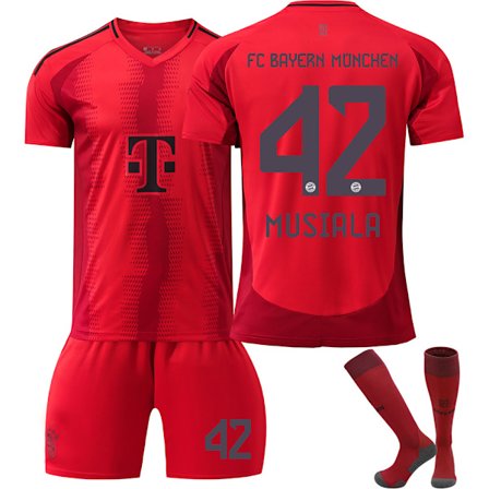 2425 Bayern München Drakt MUSIALA Fotballdrakt Sett med Sokker 26(140-150cm)