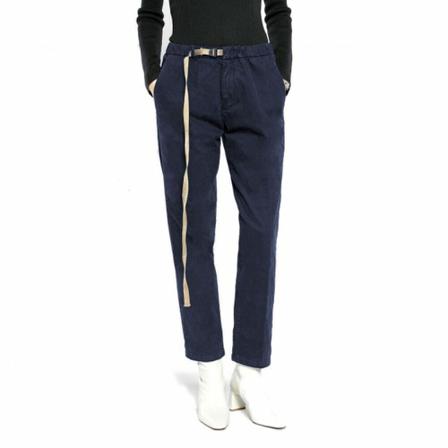 White Sand, Straight Trousers Blauw, Dames, Maat:M