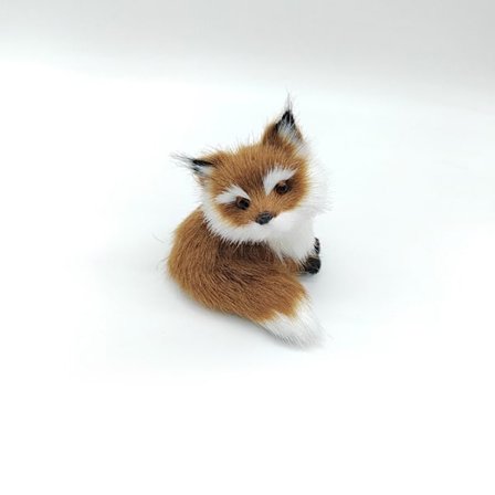 Simulering Furry Fox Model Fox Figurines BRUN C C