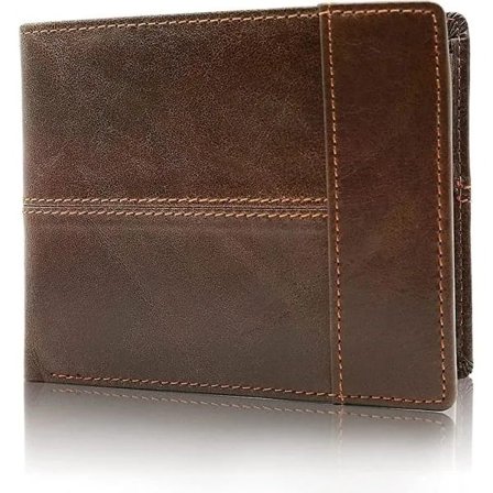Herre Pung Ægte Læder Stor Brun Pung Punge til Mænd