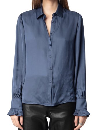 Zadig & Voltaire Thely Satin - Navy - S