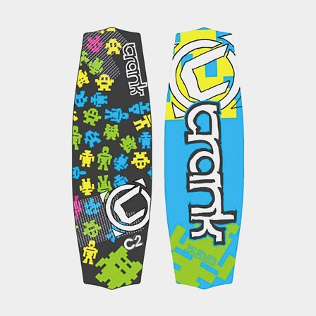 Wakeboard package Crank, 139 cm, suitable for riders up to 60 kg + bindings (fits 34 - 39)