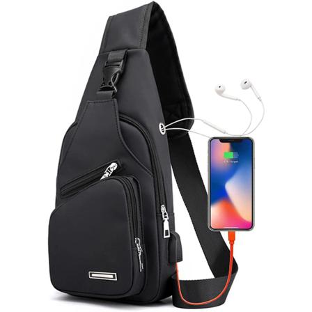 Sling Axelväska Crossbody Ryggsäck För Män Kvinnor