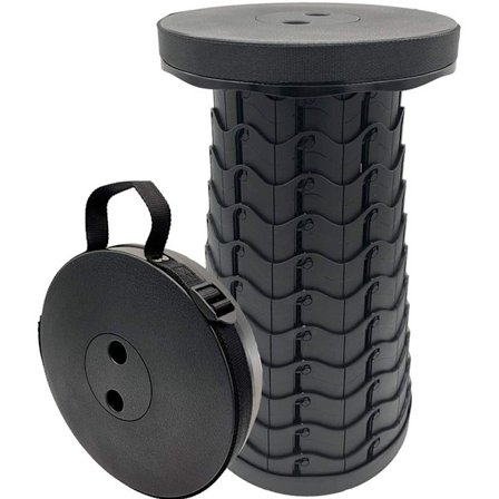 Bærbar teleskopstol, sammenklappelig campingstol, letvægtsstol til camping