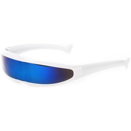 Futuristiska Smala Cyklop Solglasögon UV400 Personlighet Spegellins