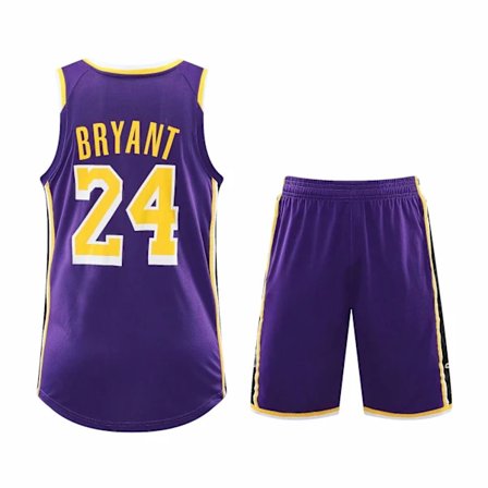 #24 Kobe Bryant Basketboll Set Lakers Ungdomströja Barn (155-160cm)
