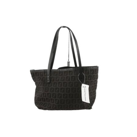 Fendi Vintage Pre-owned Canvas Tote Taske Brun, Herre Vintage Tasker, Størrelse: ONE Size