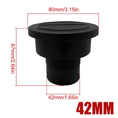 2X 42/60/75/90mm Parkeringsvärmare Diesel Varm Luftventil Kanalrör Utlopp Roterbar Avgasanslutning Bil Lastbil VAN Husbil