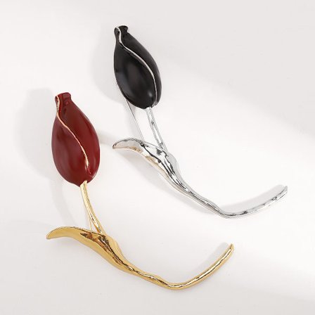 Nischad high-end ljuskänslig oregelbunden brosch dubbelanvändningsbrosch legering glansig personlig klädtillbehör