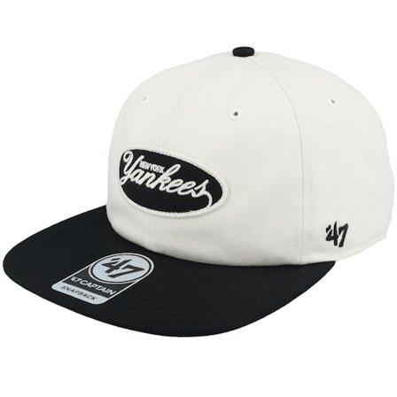 47 Brand - MLB Branco snapback Boné - New York Yankees MLB 47 Captain White/Black Snapback @ Hatstore