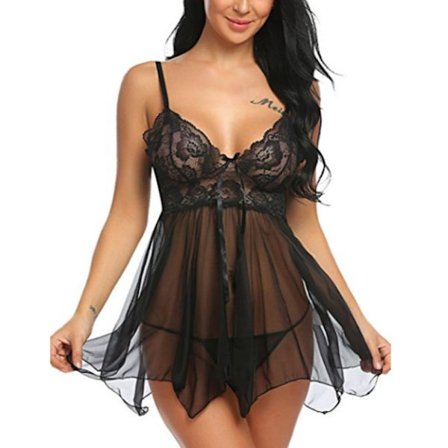Kvinnor exiga underkläder Babydoll BH Underkläder Nattklänning