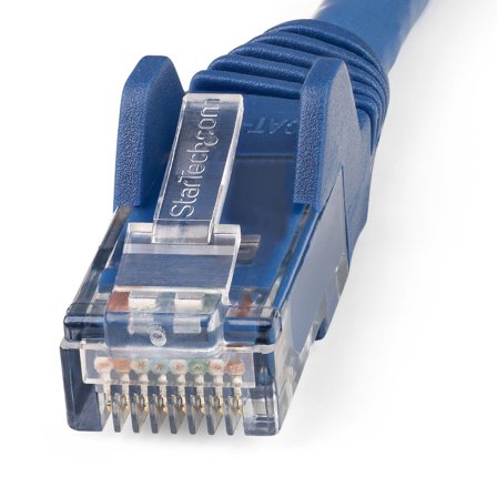 StarTech 2m LSZH CAT6 Ethernet Cable, 10 Gigabit Snagless RJ45 100W PoE Network Patch Cord with Strain Relief, CAT 6 10GbE UTP, Blue, Individually