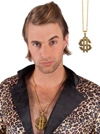 Dollar Halskæde i Metal