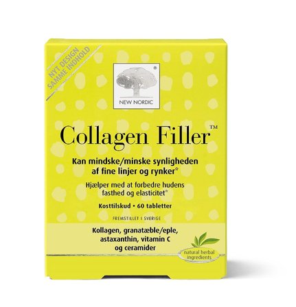 New Nordic Collagen Filler 60 tabl., Helse & Madvarer, Kollagen, Kollagenpiller