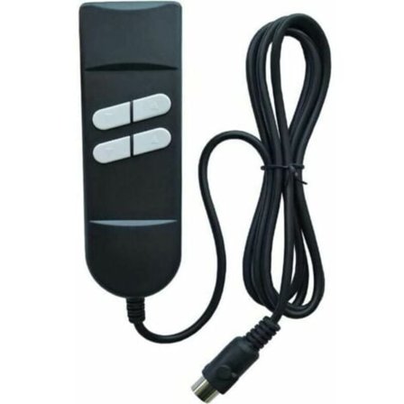 QU/Power Fåtölj med Ryggstöd Fjärrkontroll - Lyftstol Fjärrkontroll med Handkontroll, 4 Knappar, 5 Stift - Används för 2-Motors Fåtöljer med Ryggstöd,