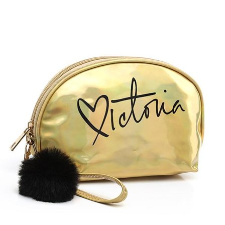 Laser kosmetisk väska Makeup påse GULD