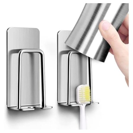 Tandborsthållare, vattentät krok, 2 stycken