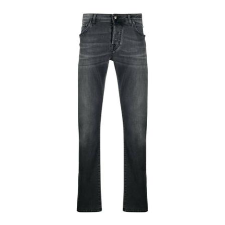 Jacob Cohën, Jeans Grijs, Heren, Maat:W34,Cotton