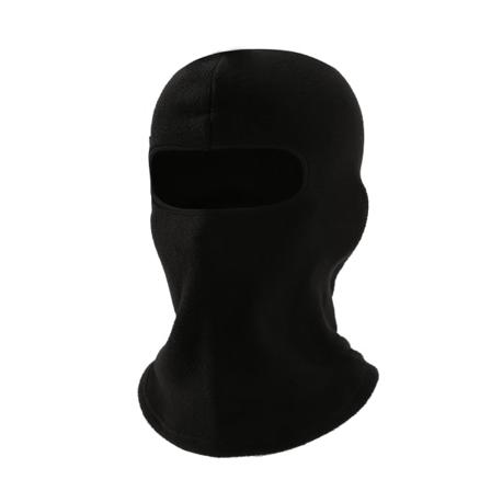 Tynn Svart Balaclava Ski Mask Rånarluva 1 Hål Svart