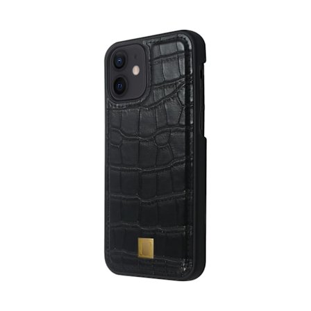 iPhone 12 Mini Marvêlle Magnetiskt Skal Black Croco