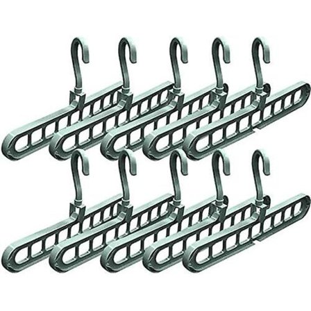 Taianomainen tilaa säästävä henkari Monitoiminen älykäs vaatekaapin hallinta Edistyksellinen vaatekaapin vaatteiden kerrostettu henkari 9 paikkaa, 