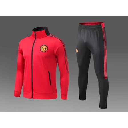 Manchester United Sort Sæt Fodboldhold Trøje Langærmet Sportswear