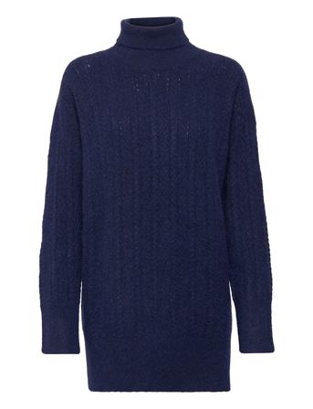 Wannabe Over D Turtleneck Blue Fall Winter Spring Summer