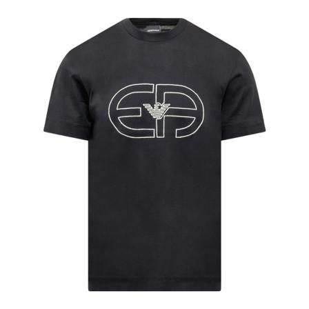 Emporio Armani, T-Shirts Grijs, Heren, Maat:L