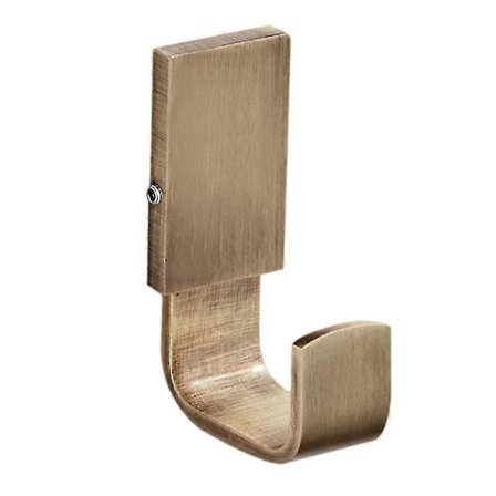7.5x4.5cm messing frakke krog kraftig vægmonteret håndklæde badekåbe tøj krog rack til bad køkken garage messing OWY