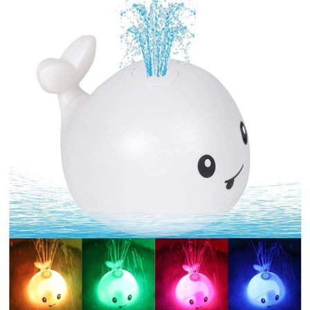 Poolvattenleksaker för barn Baby Light Up Whale Bad Leksaker Sprinkler