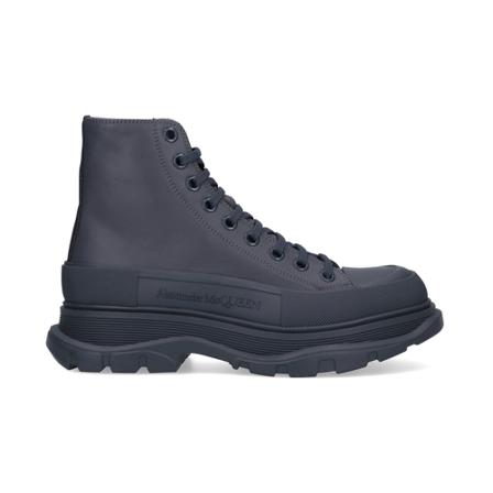 Alexander McQueen, Lace-up Boots Grijs, Heren, Maat:41 EU