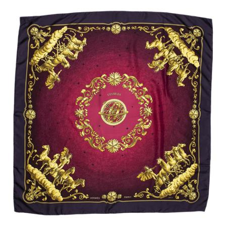 Hermès Vintage, Pre-owned Scarf Paars, Dames, Maat:ONE Size