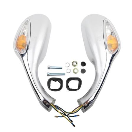 2x moottoripyörän taustapeilit peräkkäisillä LED-valoilla GY6 125:lle