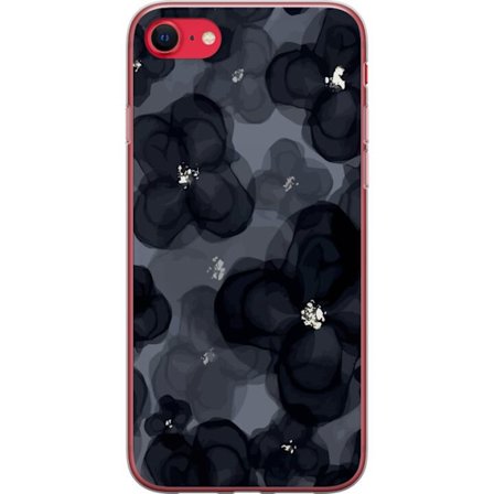 Yhteensopiva Puhelinkuori Apple Apple iPhone 7 Abstrakti tummanvärisellä kukkakuviolla, jossa on elegantti ja dramaattinen tunnelma