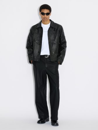 Holzweiler Classic-Fit Leather Jacket - Black - Men's - Large