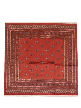 Pakistan Bokhara 2Ply Rug Oriental Square Dark Red/Brown (Wool, Pakistan)