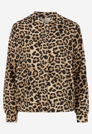 Soyaconcept - Indendørsjakke i jersey i leopard / mønstret til damer i størrelse XL (44) - Cellbes