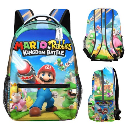 Kids Super Mario School Bag Backpack 3D Student Travel Backpack Boys Girls