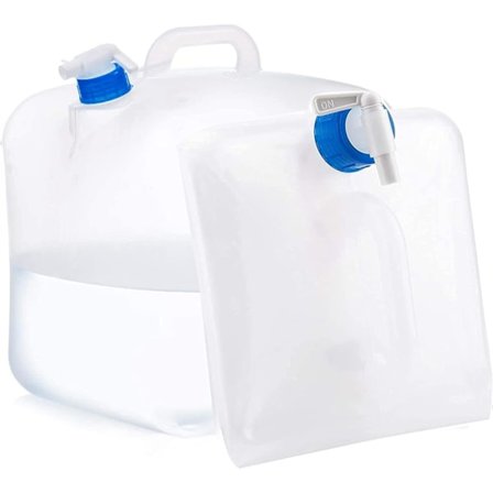10L 15L 20L Premium hopfällbar portabel vattenbehållare med tappkran, BPA-fri vattenförvaringskanna, hopfällbar vattenkanna för utomhuscampingresor