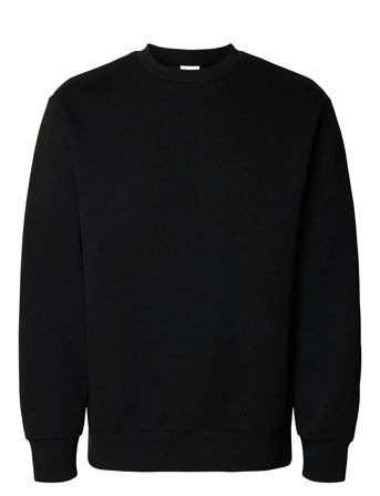 Selected Slhreg-Dan Sweat Crew Neck - Black - S