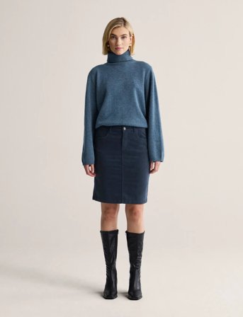 Newhouse Lisa Minicord Skirt - Navy - 34