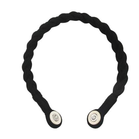 2 kpl Magneettinen verhopidinpidike MUSTA black