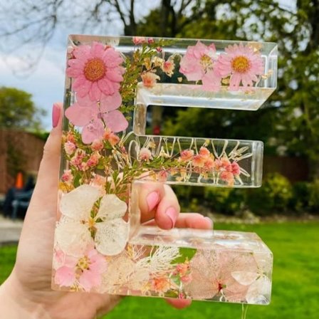 Blommig Hartsnattlampa Blommig Bokstav Hartsnattlampa Heminredning Kreativ Gåva