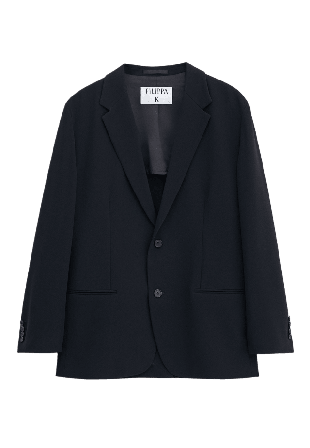Filippa K Relaxed Blazer Kavajer Dam Svart 34
