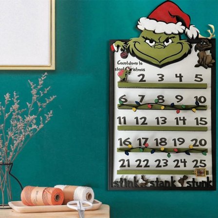 Jule-adventsgrinch-nedtællingskalender
