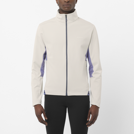 Salomon - veste pour homme Gore-tex Sshell Jkt M - Whisper White - L