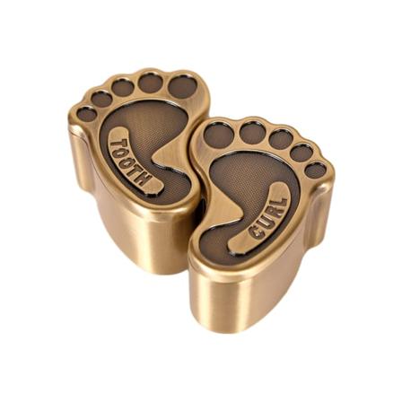 2 stk tannfeholder føtter formet krøllebeholder for barn