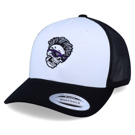 Iconic - White trucker Caps - Skull Shade Mohawk Retro Black/White Trucker @ Hatstore