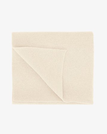 Merino Wool Scarf - Optical White - Male - One Size
