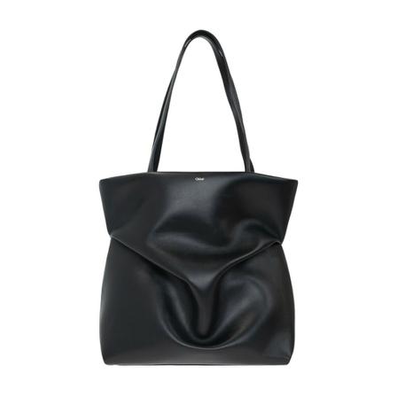 Chloé, Judy shopper bag Zwart, Dames, Maat:ONE Size,linnen